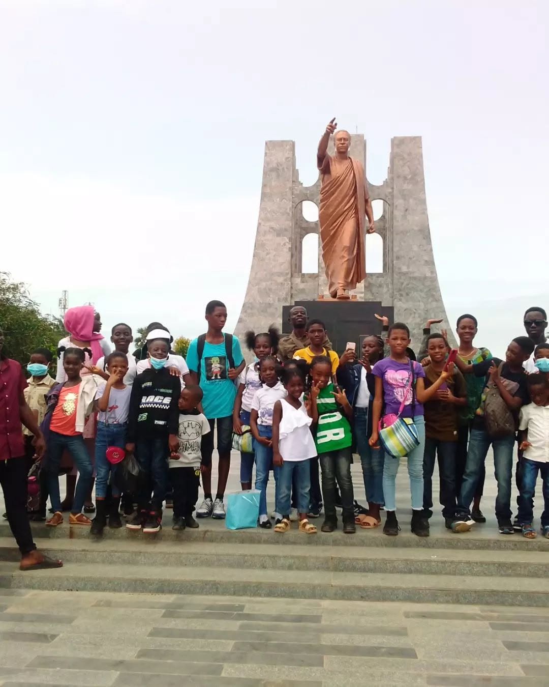 Students at Kwame Nkrumah Museum