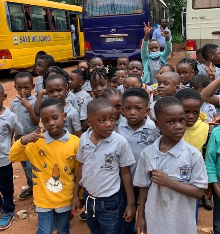 Nursery two Pupils on Excursion trip