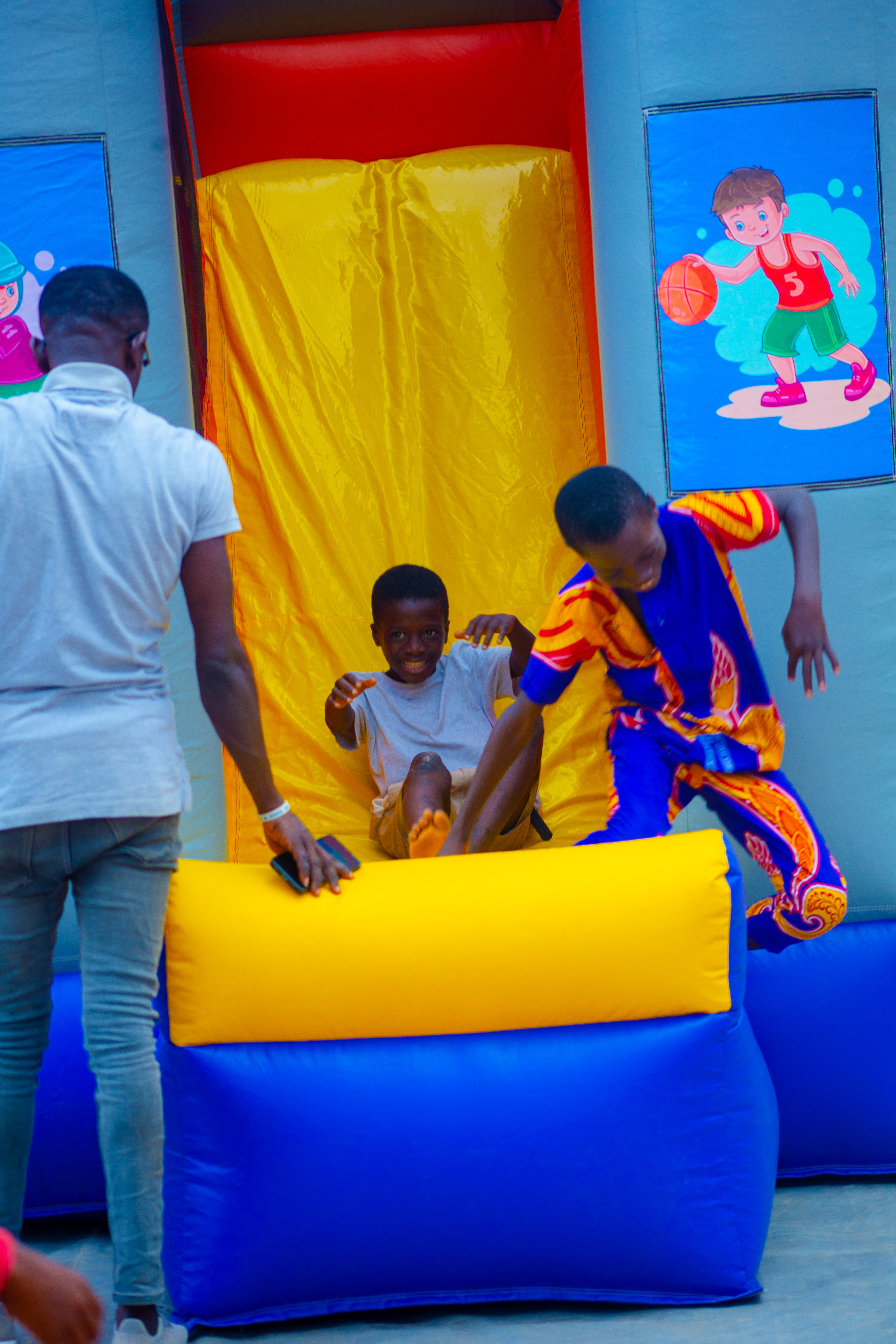 Community members at an outreach activity