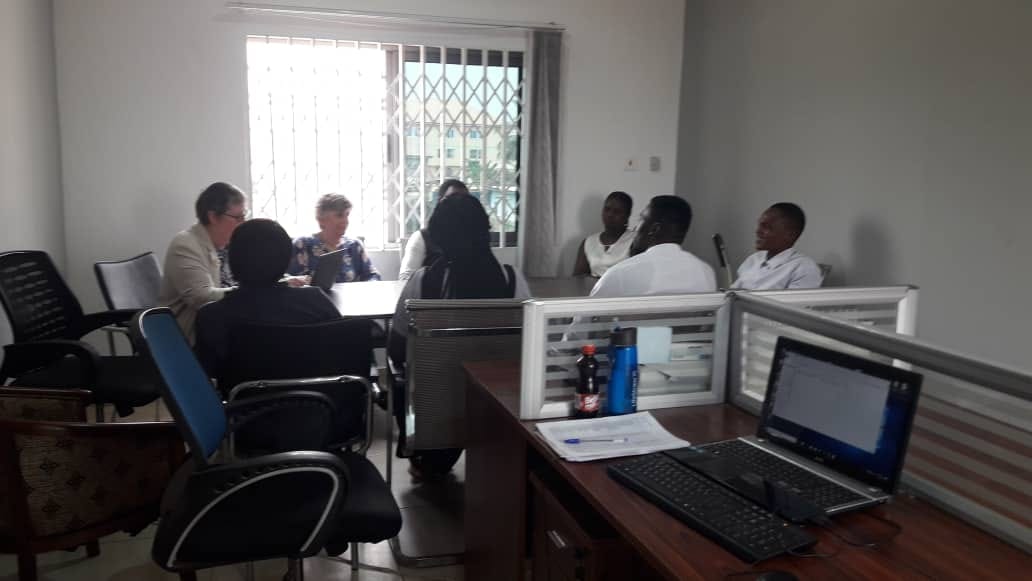 Staff preparing for the school day